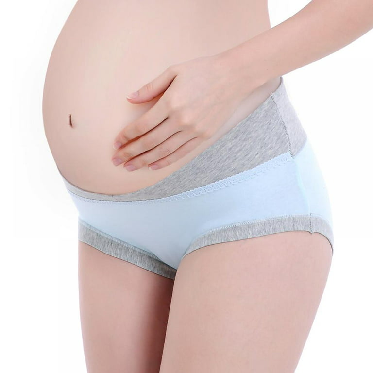 Mama Cotton Womens Under The Bump Maternity Panties Pregnancy Postpartum  Maternity Underwear
