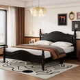 thumbnail image 3 of Platform Bed Frame Full Size, Retro Wooden Slat Support Bed with 550 lbs Load Capacity, No Box Spring Needed, Easy Assembly Rustic Bedroom Furniture (Multiple Sizes Available), 3 of 18