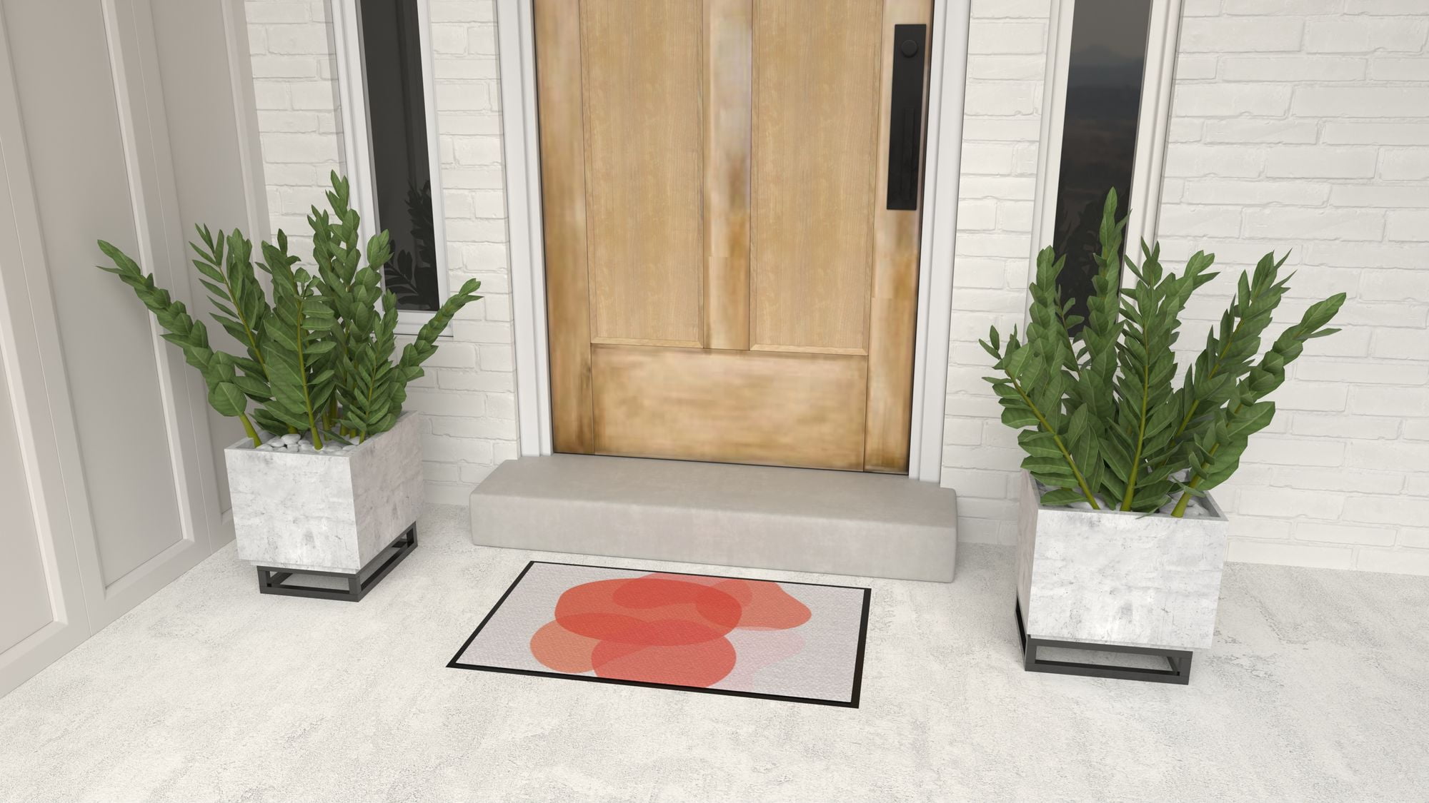 Rugs America LO15A 20"x31.5" Entry Rug Non-Slip Washable Indoor Door Mat, Small Oriental Accent Throw Rug for Bedroom Kitchen Entryway Bathroom