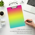 thumbnail image 5 of FMSHPON Solid Color Linear Gradient Clipboard Hardboard Wood Nursing Clip Board and Pull for Standard A4 Letter 13x9 inches, 5 of 8