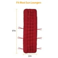 thumbnail image 6 of Chaise Lounge Cushions Outdoor 67"×22" Thickened Super Soft and Skin-Friendly Polyester Fiber Lounge Chair Cushions Replacement for Outdoor Furniture with Ties Purple, 6 of 7