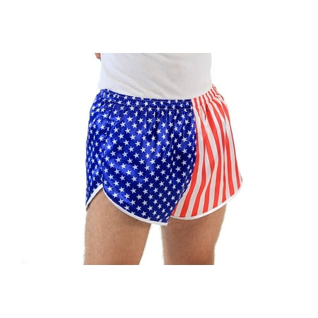 Costume Agent - USA American Flag Running Shorts - Walmart.com