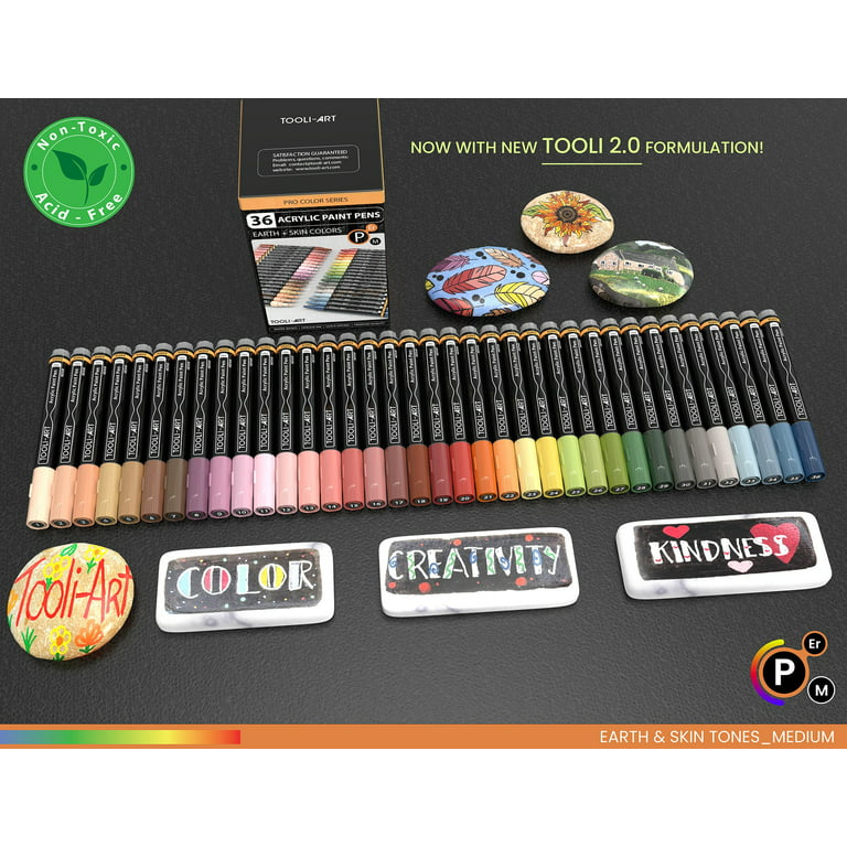 My opinion about TOOLI-ART set of 36 acrylic markers 'Skin + Earth'  #coloring #adultcoloring 