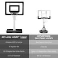 thumbnail image 6 of GoSports Splash Hoop LEGEND Pool Basketball Hoop Game with Water Weighted Base, Adjustable Height, and Regulation Steel Rim - Black, 6 of 6