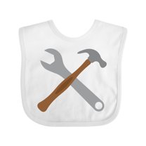 Inktastic Future Carpenter Tools Hammer Wrench Boys Baby Bib