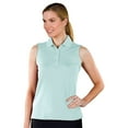 thumbnail image 1 of Monterey Club Women's Solid Sleeveless Golf Polo Shirt #2063, 1 of 2