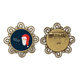 thumbnail image 1 of Feliz Navidad Santa Claus Broche de flores, regalo de joyería para mujeres y niñas Unbranded M, 1 of 3
