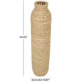 thumbnail image 3 of DecMode 40" Handmade Slim Woven Tall Floor Brown Seagrass Vase, 3 of 7