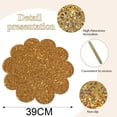 thumbnail image 2 of Mantel Individual con diamantes de imitación de flores, manteles individuales glamorosos de 39cm, manteles individuales ostentosos, manteles decorativos para cocina, banquetes de boda, 2 of 5