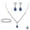 BlueA, variant on Alloy Jewelry Set - Unique & Elegant Necklace, Earrings, Bracelet for Women – Perfect Gift for Every Occasion