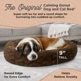 thumbnail image 2 of Best Friends by Sheri Original Calming Donut Dog and Cat Bed, Lux Faux Fur, Dark Brown, XL (45in x 45in) - Anxiety Relief for Pets Up to 150 lbs, 2 of 8