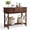 Walnut, variant on AHB Wood Console Table with 3 Drawers and 2-Tier Storage Shelves, 39.4" Narrow Entryway Table for Small Spaces, Walnut Sofa Table for Hallway Living Room, Rustic Farmhouse Style Walnut