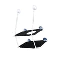 thumbnail image 2 of pitrice Pet Cat Window Mounted Soft Seat Hammock Perch Bed Black Double Layer, 2 of 7