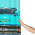 57 Chevy Face Mask Shower Curtain Set With Hook Home Bathroom Tub Decor