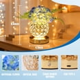 thumbnail image 6 of Blue Artificial Hydrangea Flower Lamp, 3 Color Dimmable Touch Control Night Light, Christmas Birthday Gifts for Women, Artificial Hydrangea Flower Table Lamp Decor for Bedroom Bar Coffee Shop Wedding, 6 of 15
