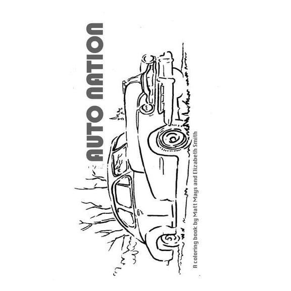 Auto Nation: A Coloring Book (Paperback)