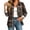 4-Brown#2, variant on Yertdoel Flannel Shirt Women Long Sleeve Plaid Lapel Open Front Button Down Shirts Stylish Casual Soft Cozy Cardigan Jackets