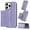 Purple, variant on Allytechgroup Case for iPhone 13 with Detachable Cards Holder, RFID Blocking 2 In 1 Wallet Case with Stand Support Wireless Charging Shockproof Magnetic Back Cover for Women Men, Black