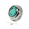 thumbnail image 6 of Soumake Colorful Rhinestone Ring Watch with Flip Cover Elastic Stainless Steel Band Oval Dial Women Watch Finger Ring Birthday Gift Fashion Accessories, 6 of 8