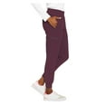 thumbnail image 2 of Med Couture Women's 8739 Smocked Waist Jogger Scrub Pant -Wine-Small, 2 of 5