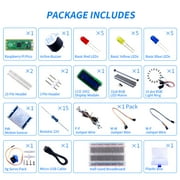52Pi Raspberry Pi Pico Basic Starter Kit with Raspberry Pi Pico، Breadboard، I2C 1602 LCD Display Module، 9g Mirco Servo for Raspberry Pi Beginners & Software Engineer