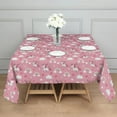 thumbnail image 3 of Pink Cartoon Unicorn Rainbow Cloud Heart Pattern Square Tablecloth,Waterproof Square Table Cover,Wipeable Spillproof Washable Table Cover for Home Kitchen Party Decor 42"X42"(107x107cm), 3 of 6