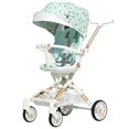 thumbnail image 2 of High View Four Wheels Stroller Sit and Lie Down Lightweight Baby Stroller Bidirectional Folding Baby Stroller 0 To 3 Years ShopWise Round, 2 of 10