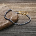 thumbnail image 5 of XIJIN Small Beaded Anklets for Women Handmade Boho Blue Beads Anklet, 5 of 6