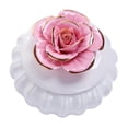thumbnail image 1 of Jarra de cerámica nórdica con tapa, baratija, decoración, pendientes, almacenamiento de artículos diversos, caja de joyería para viajes, encimera, Rosado Gloria Tarro de cerámica pequeño, 1 of 7