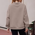 thumbnail image 3 of AUNVITO Women's High Neck Sweatshirt Long Sleeve Casual Fit Casual Winter Style Pullover Top, 3 of 8