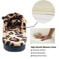 thumbnail image 4 of Women's Arch Support Diabetic Slippers Memory Foam House Shoes Orthotic Heel Cup Arthritis Edema Slippers with Adjustable Strap, Leopard 9.5/10.5, 4 of 6