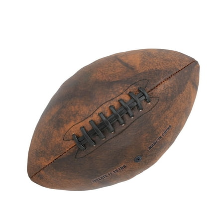 Training Football Size 9 Rugby Ball PU Comfortable Grip Vintage Design Durable Sports for Game Match