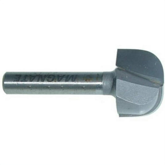Magnate 7801 Bowl and Tray Plunge Router Bits — 1/4" Radius; 3/4" Cutting Diameter; 5/8" Cutting Height; 1/4" Shank Diameter; 1-1/4" Shank Length