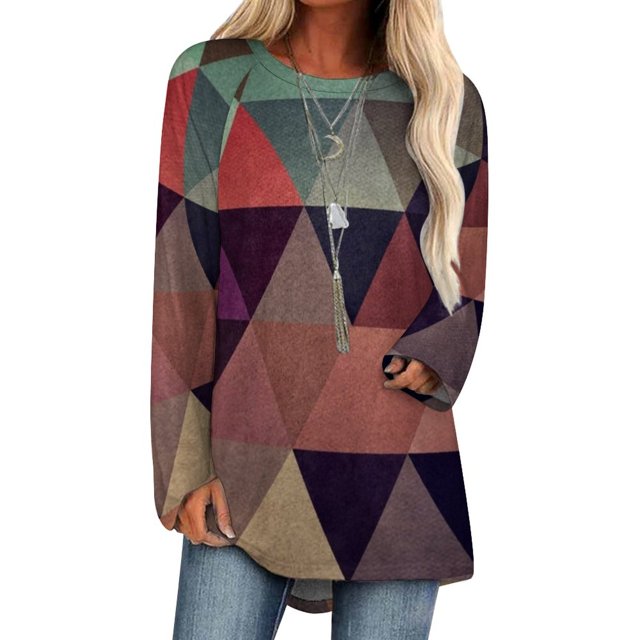 Sweat à Capuche 74 Trypyzoyd pour Femmes avec Cordon de Serrage Imprimé Poche Géométrique Abstrait Moderne Flèches Boho Rouge