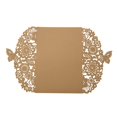 thumbnail image 3 of 20x Delicate Carved Butterflies Romantic Wedding Party Invitation Card Envelope Invitations for Wedding:Golden Beige, 3 of 8