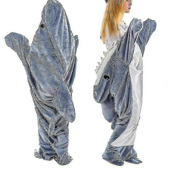 Shark Blanket cozy Shark Blanket Hoodie Hooded Shark Sleeping Bag Cartoon Shark Sleeping Bag Pajamas Shark Blanket Tw