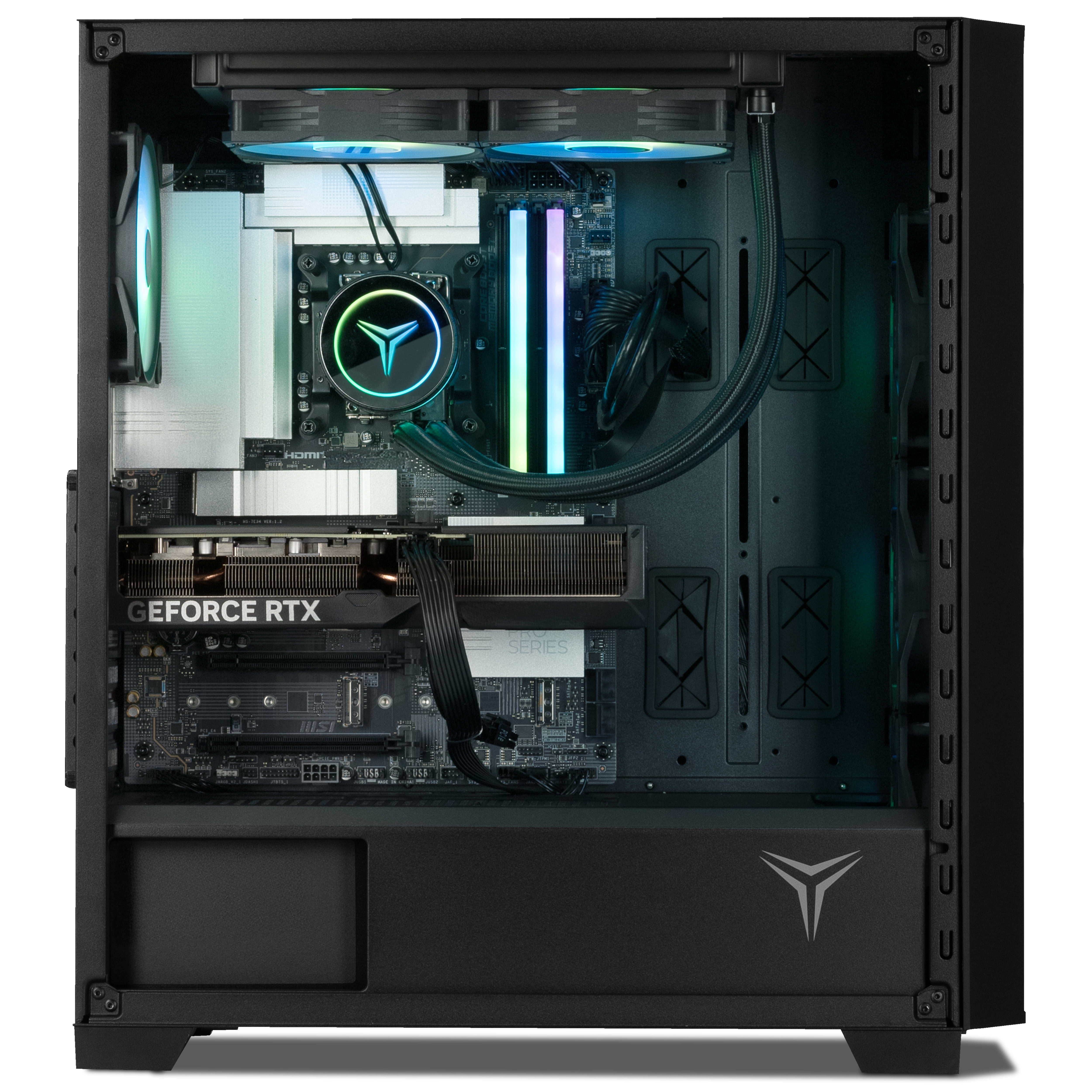 YEYIAN Phoenix Mesh 970XC-5701N Gaming PC – AMD Ryzen 7 9700X, RTX 5070, 32GB DDR5, 1TB NVMe Gen4 SSD, B650 Wi-Fi, 750W 80+ Gold, AIO 240mm Cooling