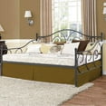 thumbnail image 3 of Pleated Bed Skirt with Split Corners for Daybeds - Three Side Coverage - 100% Brushed Microfiber Bed Skirt with 17" Inches Drop - Full Size 54" x 75" (Taupe Solid), 3 of 7