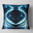 thumbnail image 2 of Designart Blue Light Trails - Abstract Throw Pillow - 16x16, 2 of 5
