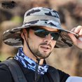 thumbnail image 4 of Breathable Wide Brim Boonie Hat Outdoor UPF 50+ Sunscreen Mesh Safari Hat, Suitable for Travel Fishing, 4 of 9