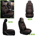 thumbnail image 4 of Fit for TOYOTA CAMRY 2009 Car Seat Cover, Black and Brown Car Seat Covers, Premium Leather Front two seats With a Headrest and Lumbar Support Protect and Upgrade Seats, 4 of 8