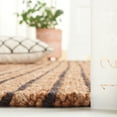 thumbnail image 5 of SAFAVIEH Palm Beach Leyla Striped Area Rug, Natural/Black, 4' x 6', 5 of 11