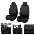 thumbnail image 3 of PU Leather Car Seat Covers, Washable Front Rear Seat Covers, Classic Waterproof Protector for Vehicles Suvs Car Accessories Black, 3 of 7
