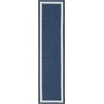 thumbnail image 2 of Rugs.com Georgia Collection Rug – 8 Ft Runner Navy Blue Flatweave Rug Perfect For Hallways, Entryways, 2 of 9