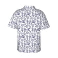 thumbnail image 4 of Xecao World Travel2 print Hawaiian shirt - a stylish short-sleeve button-down for men, perfect for casual beach and tropical outings., 4 of 9