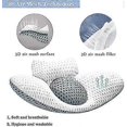 thumbnail image 4 of Lumbar Pillow For Sleeping, Adjustable Height 3d Lower Back Support Pillow Waist Gift, 4 of 5