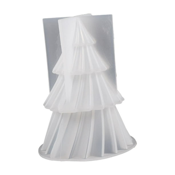 Molde de silicona para velas navideñas, resina epoxi, portátil y duradera. Grande