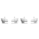 thumbnail image 1 of Juego 2 soportes carga para tableta y con montaje en pared iPad/iPhone 15/e-Reader() color blanco, 1 of 9