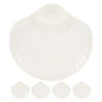 MLINS 5pcs Snack Plates Reusable French Fries Plates Dessert Plates Seashell Dishes for Snacks