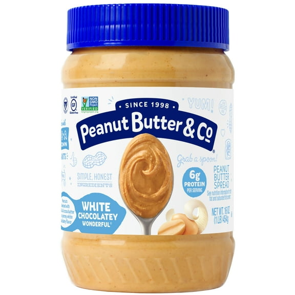 Peanut Butter & Co, White Chocolate Wonderful, Peanut Butter Spread, 16 oz